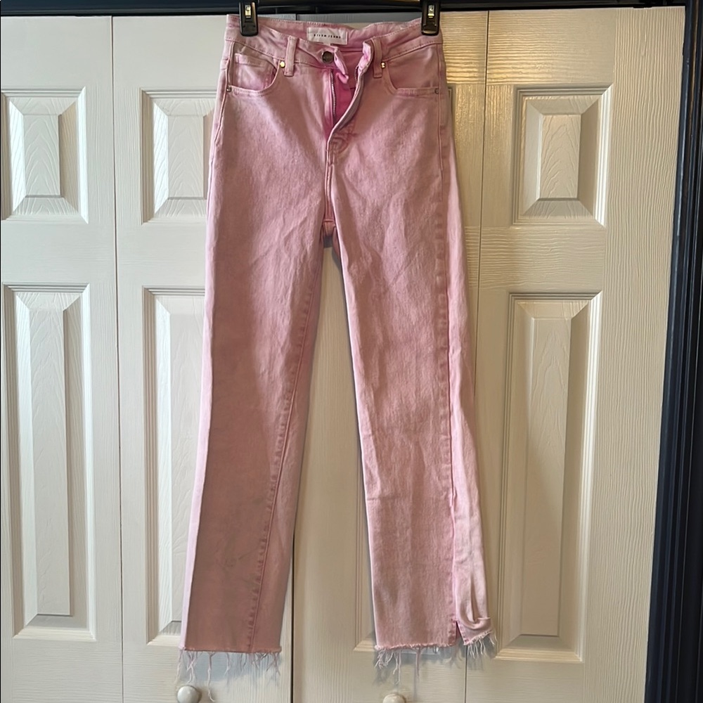 Blush Pink Straight Leg Women's Jeans
